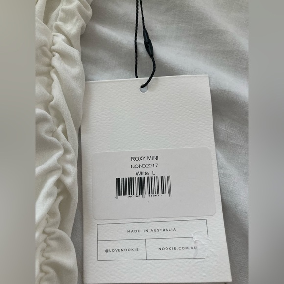 NWT Nookie Roxy Cutout Bodycon Mini Dress Size Large White - Picture 6 of 9
